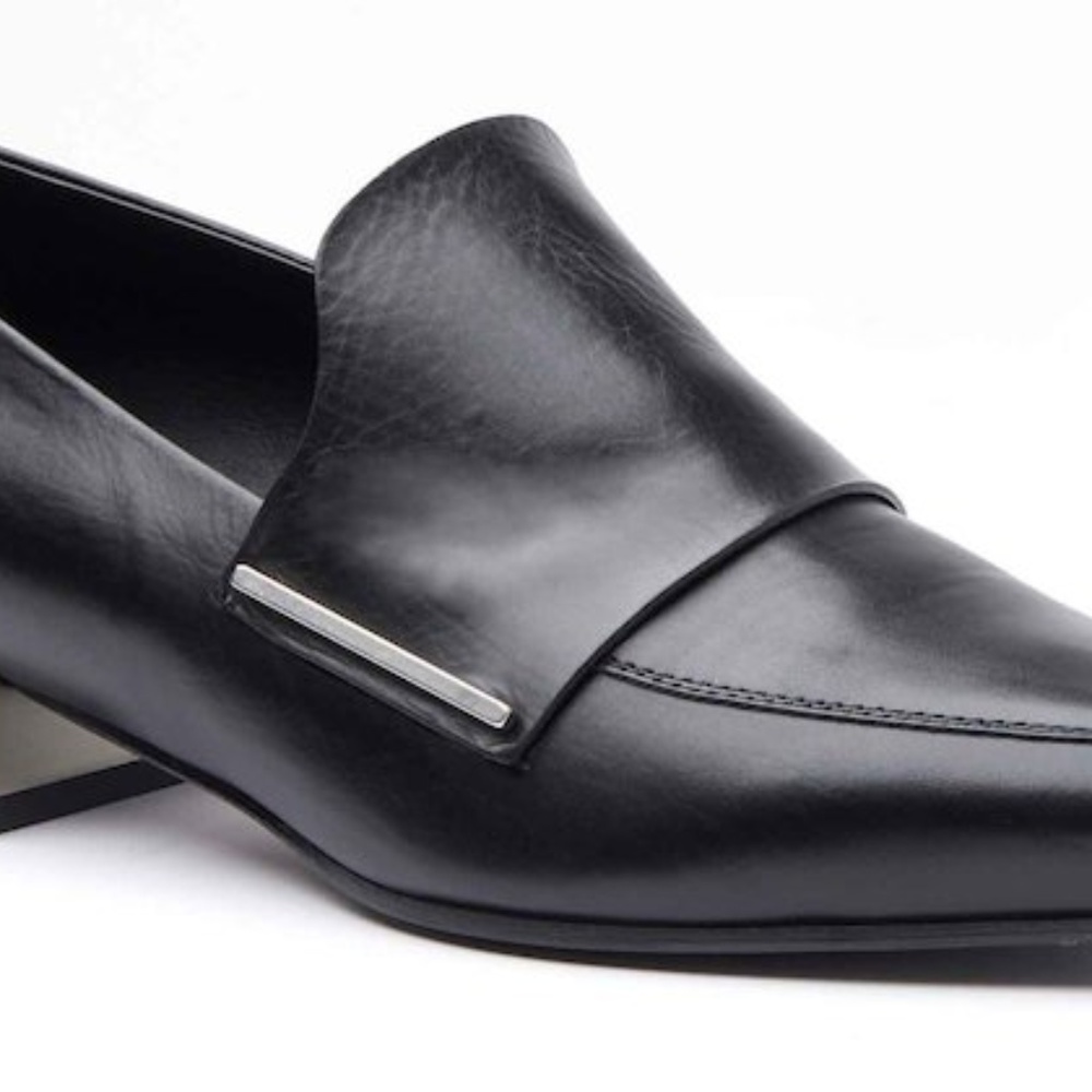 Vic Matie Moccasins with Metallic Block Heel - Picture 5 of 7